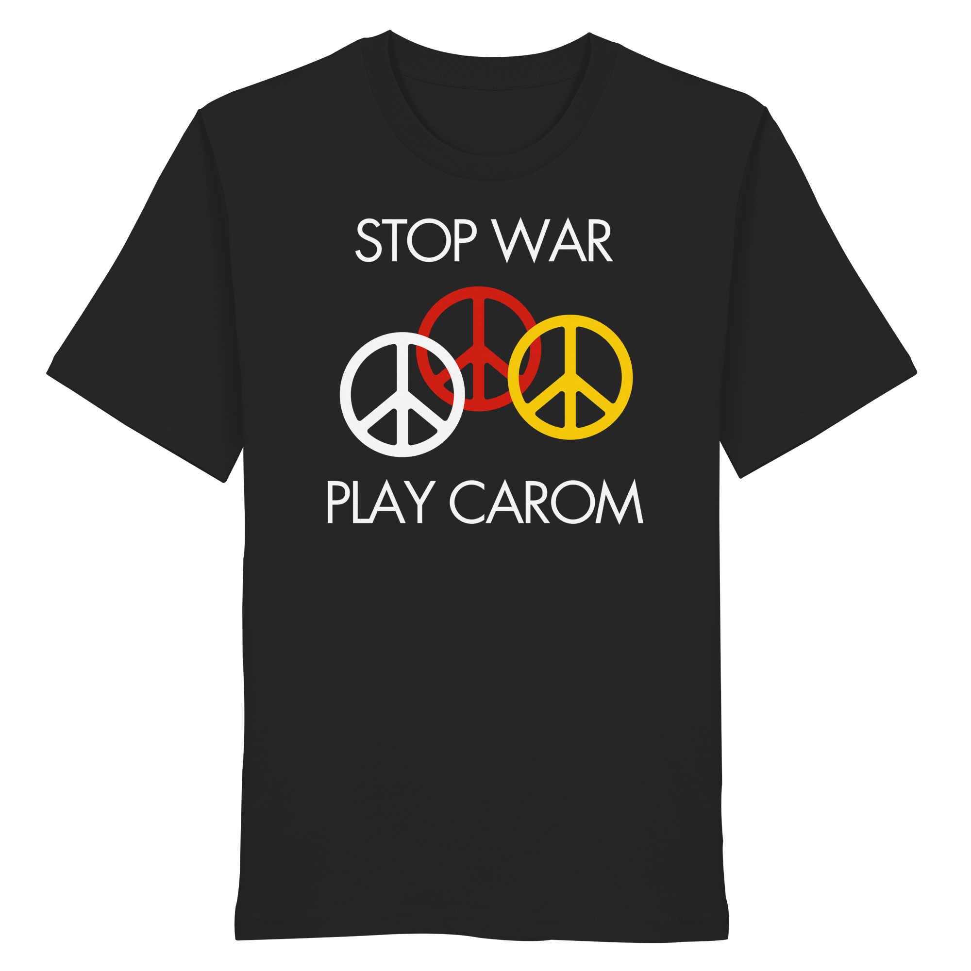 Stop war, play carom - Organic Shirt